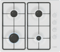 Bosch Series 2 PBP6B2K60 60cm Gas Hob White