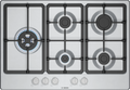 Bosch Series 4 PGM7B5K90 75cm Gas Hob Stainless Steel