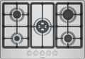 Bosch Series 4 PGQ7B5K90 75cm Gas Hob Stainless steel