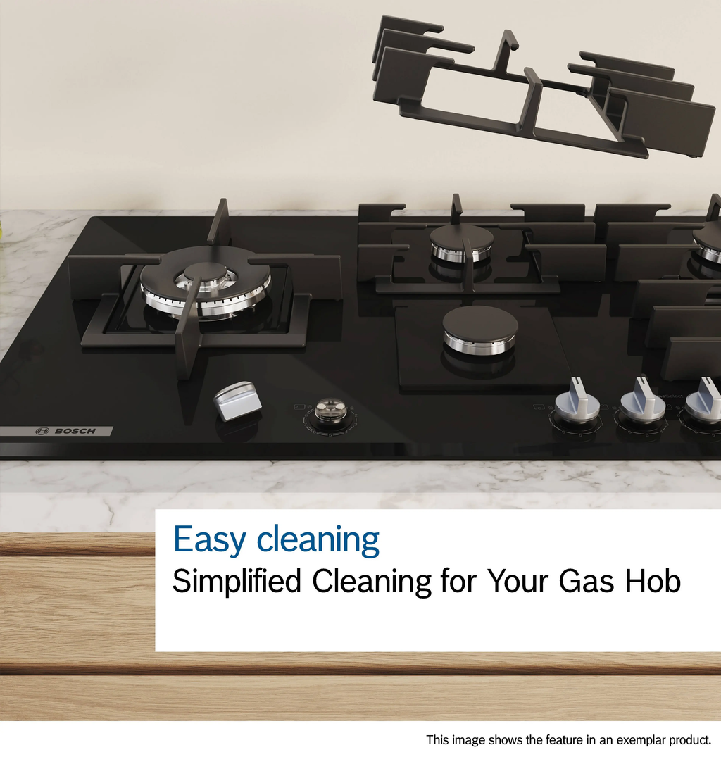 Bosch Series 6 PCQ7A5I90 75cm Gas Hob Stainless Steel