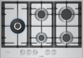 Bosch Series 6 PCS7A5I90 75cm Gas Hob Stainless Steel