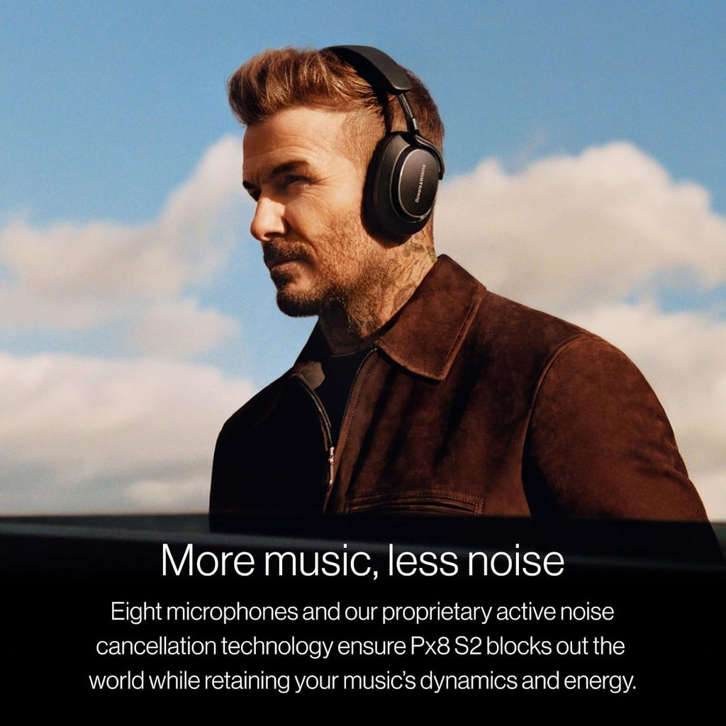 Bowers & Wilkins Px8 S2 Over Ear Noise Cancelling Wireless Headphones - Onyx Black