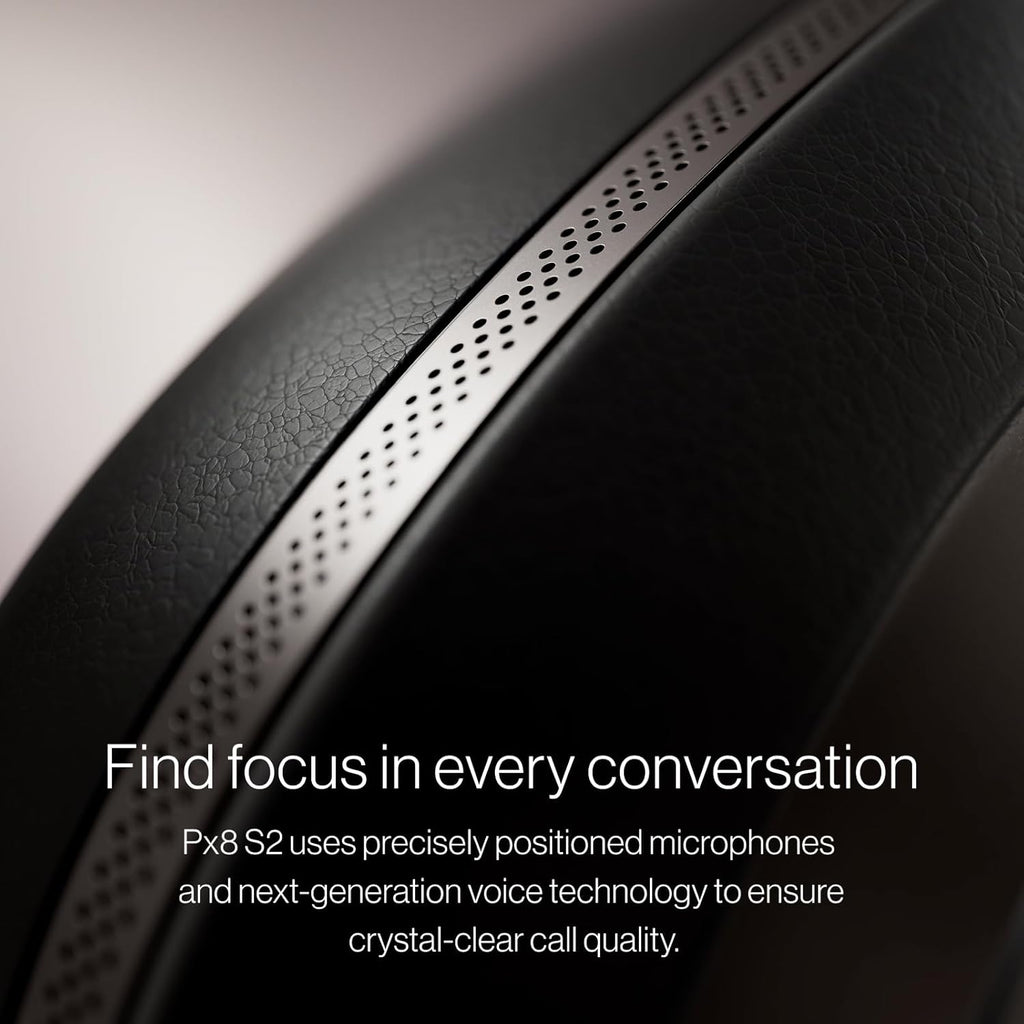 Bowers & Wilkins Px8 S2 Over Ear Noise Cancelling Wireless Headphones - Onyx Black