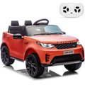 Garvee Ride P Series 12V Kids Ride On Car Land Rover Style Dual Motors 3 Speed Modes 4.5Ah Battery Safety Seatbelt Remote Control Black Outdoor Play - Red