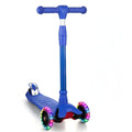 Garvee Kids 3 Wheel Kick Scooter for Boys & Girls Ages 3-10, Adjustable Handlebar, Lightweight Aluminum, Non-Slip Deck, Pink, Outdoor Play - Blue
