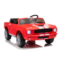 Garvee Ride - P Series: 2 Seater Ride On Electric Car 24V 7AH with Remote Control, 2 Speeds, Safety Belt, LED Lights, Music, Licensed Shelby GT350, Red, for Kids 3+