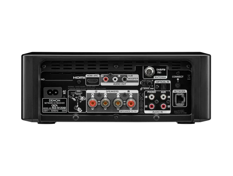Denon CEOL N12 DAB DAB+ Receiver With SCN10 Speakers Bundle Black
