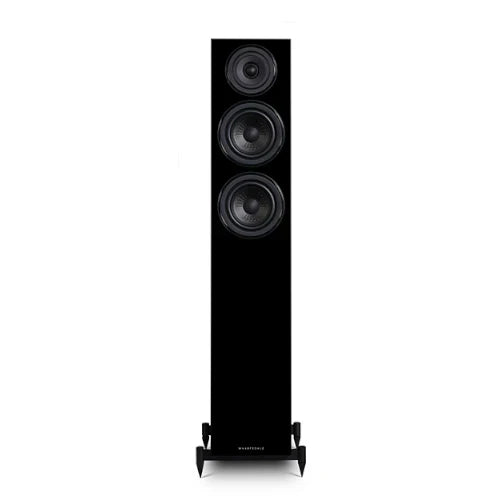 Denon RCD-N12DAB DAB+ All-In-One System Black & Wharfedale Diamond 12.3 Floorstanding Speaker (Pair) Oak Black