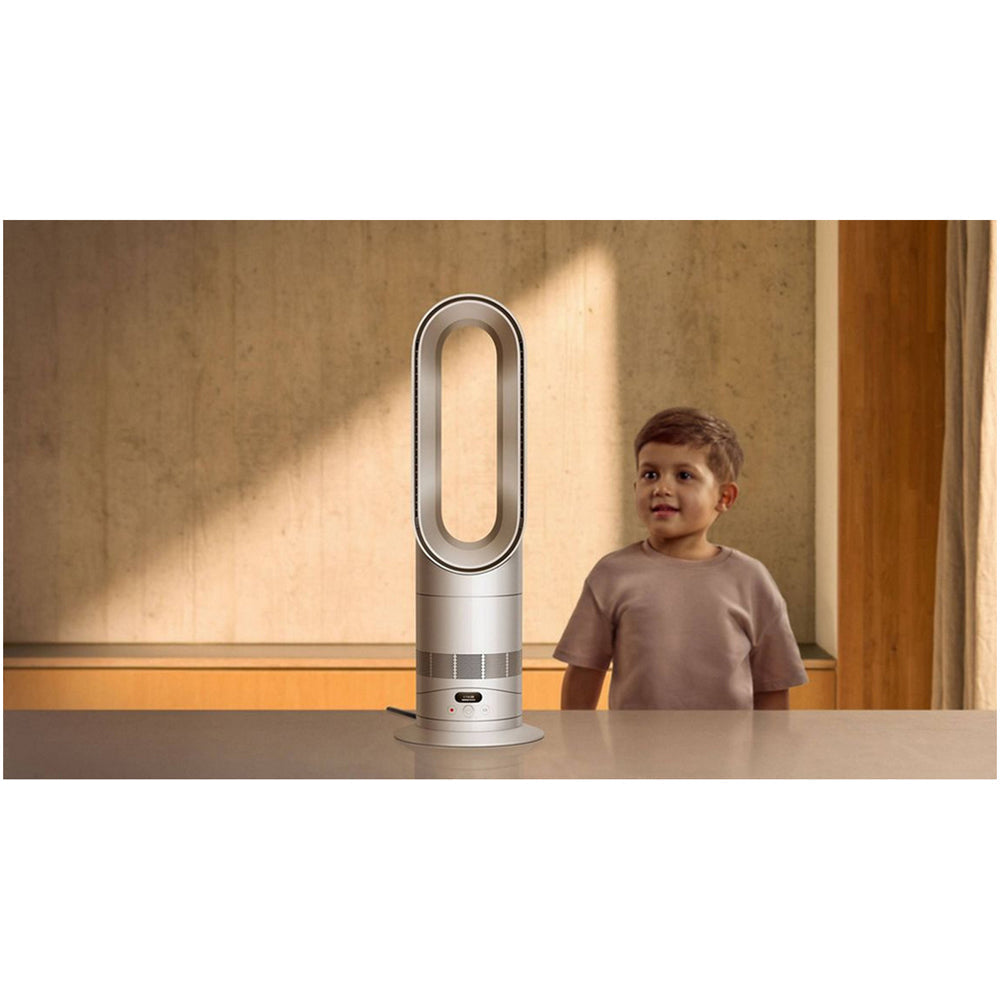 Dyson HF1 Hot+Cool Remote Link Pre-heat heater and Cooling Fan White Nickel