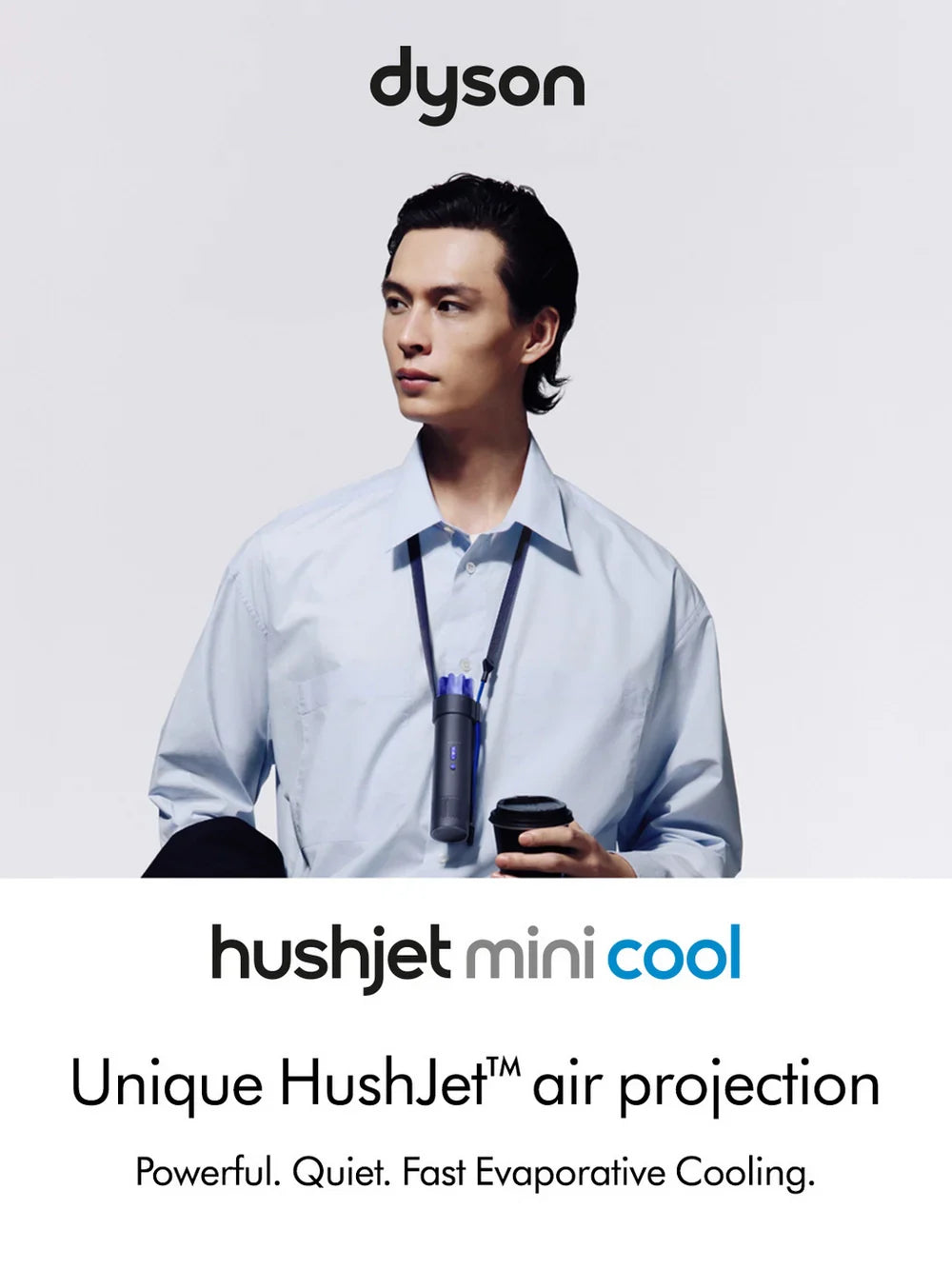 Dyson HushJet Mini Cool Portable Cooling Fan - Cobalt/Ink