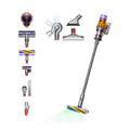Dyson V12 Detect Slim Absolute Cordless Vacuum Cleaner with Furniture Cleaning Kit - Yellow Nickel