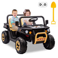 Garvee Ride - P Series: 24v Ride On Dump Truck, 2 Seater Electric Ride On Car Toy for Kids, Battery Powered UTV with 4x35W Motors, Shovel, Bluetooth, Remote Control, Music, LED Lights for Boys & Girls, Black