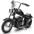 Garvee Ride - T Series: 24V Electric Dirt Bike, 2 Speed Max Up to 14 mph & 60 Minutes Continuous Ride on Toy Motorbike with Led Lights, Leather Seat, Handbrake for Big Kids Teen