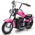 Garvee Ride - T Series: 24V Electric Dirt Bike, 2 Speed Max Up to 14 mph & 60 Minutes Continuous Ride on Toy Motorbike with Led Lights, Leather Seat, Handbrake for Big Kids Teen