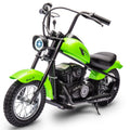 Garvee Ride - T Series: 24V Electric Dirt Bike, 2 Speed Max Up to 14 mph & 60 Minutes Continuous Ride on Toy Motorbike with Led Lights, Leather Seat, Handbrake for Big Kids Teen