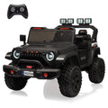 Garvee Ride - P Series: 24V Ride On Car, 4WD 2 Seater Kids' Electric Vehicle Truck with Remote Control, Adjustable Footwell Ride On Truck, 3 Speeds, Led Lights, Bluetooth, Black