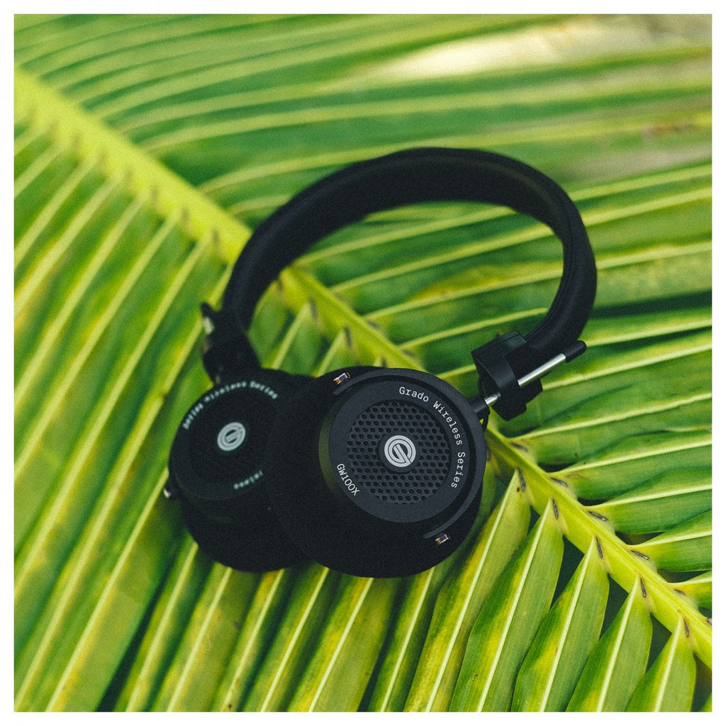 Grado GW100X Bluetooth Open-Back Wireless On-Ear Headphones Black