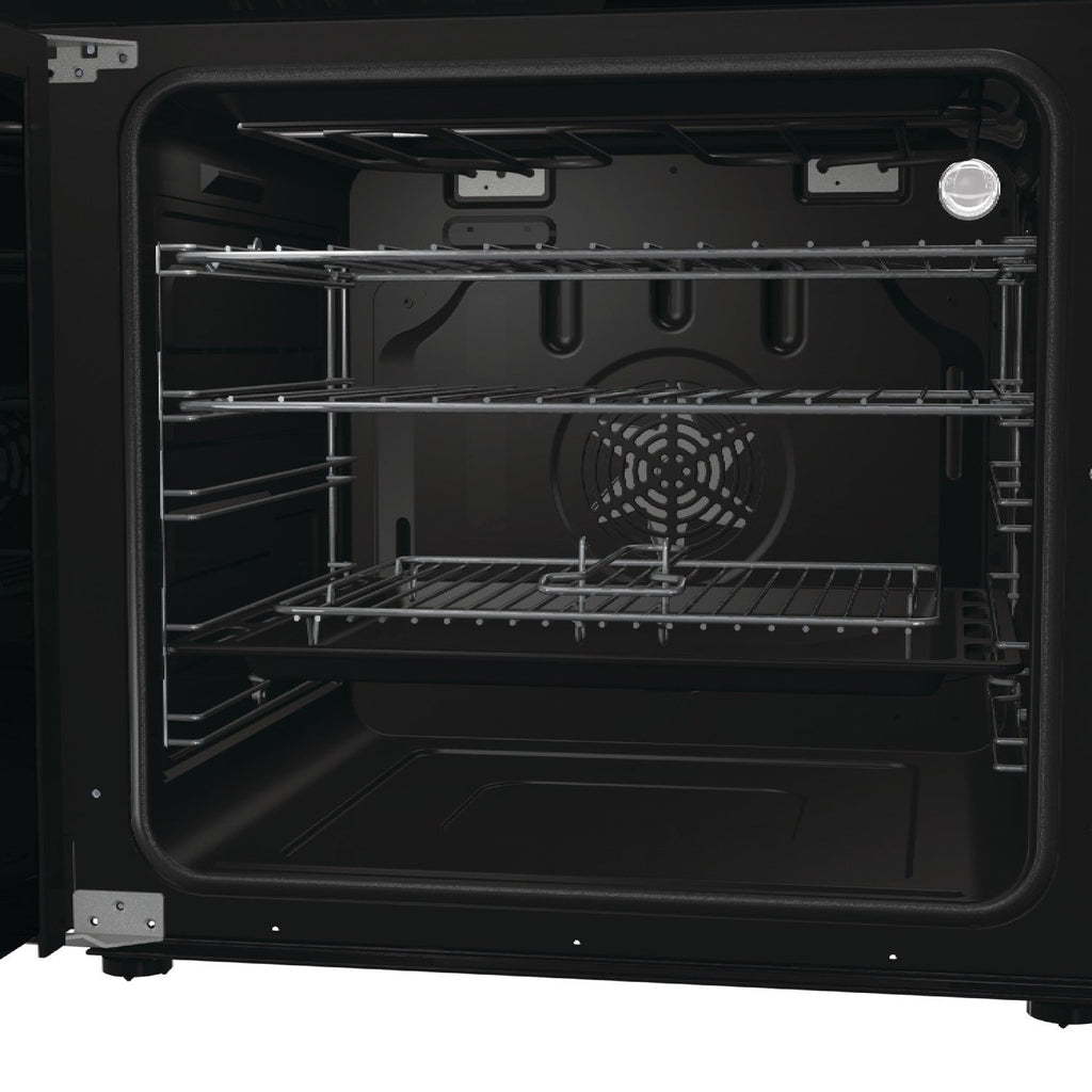 Hisense HDE3211BBUK 60cm Double Oven Electric Cooker with Ceramic Hob Black - A+ Rated