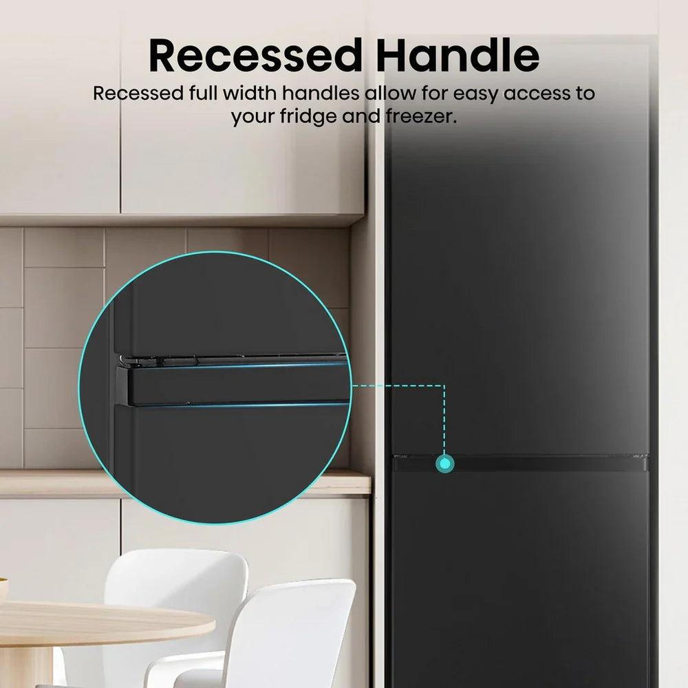 Hisense RB327N4ABD Fridge Freezer Frost Free Freestanding 50/50 182cm Tall 256L - Black