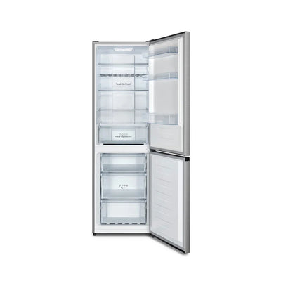 Hisense RB395N4BCE 60/40 Total No Frost Fridge Freezer Stainless Steel - E Rated