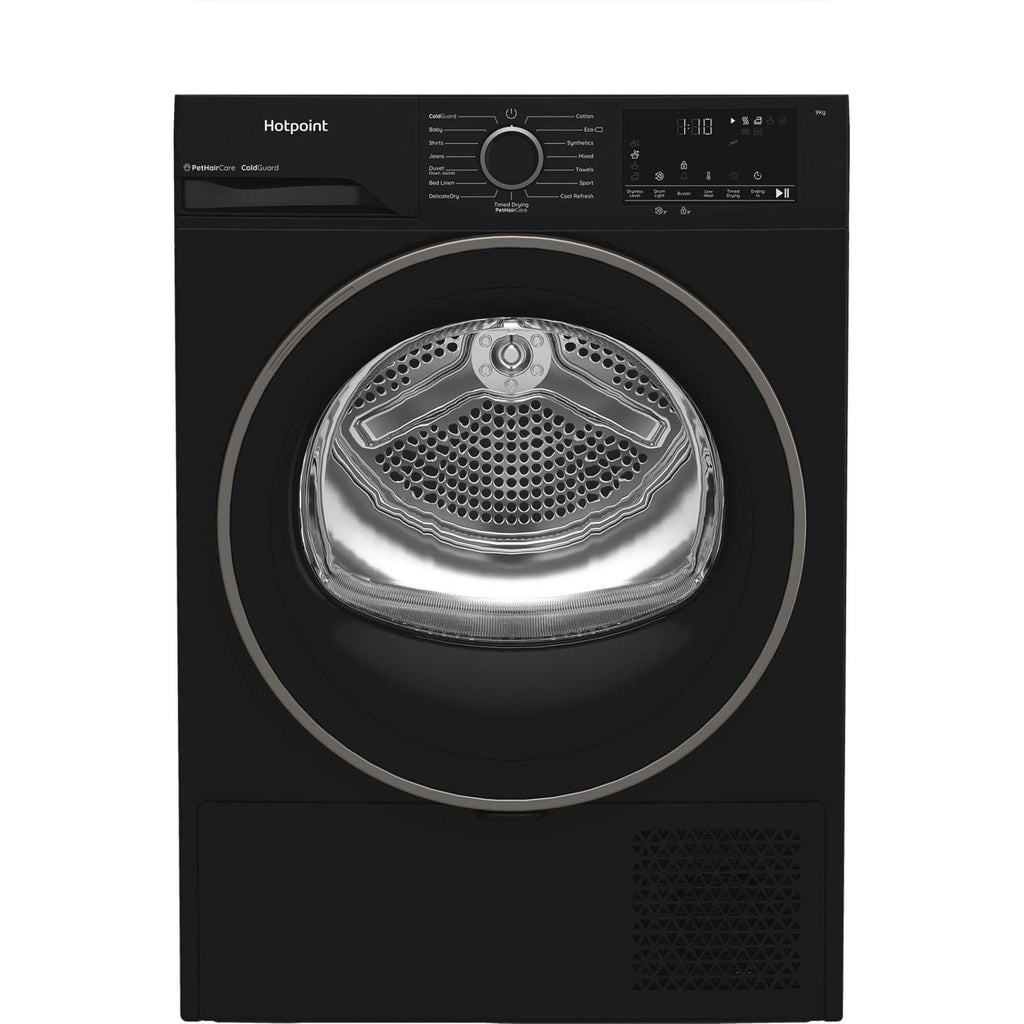Hotpoint CHD93MBBUK 9kg Heat Pump Tumble Dryer With PetHairCare Black