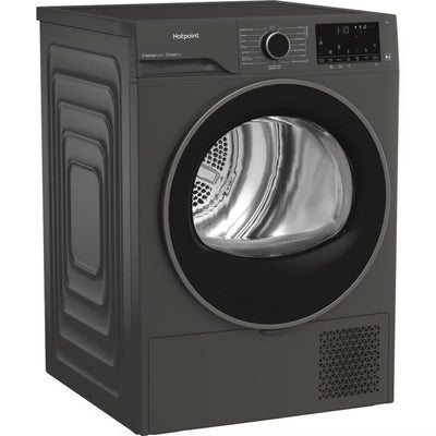 Hotpoint CHD94MGBSUK Fabric Care 9kg Heat Pump Tumble Dryer with HomeWhiz - Graphite