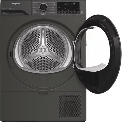 Hotpoint CHD94MGBSUK Fabric Care 9kg Heat Pump Tumble Dryer with HomeWhiz - Graphite