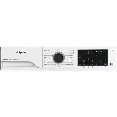 Hotpoint CHD94MWBSUK Freestanding 9kg Heat Pump Tumble Dryer with Fabric Care White