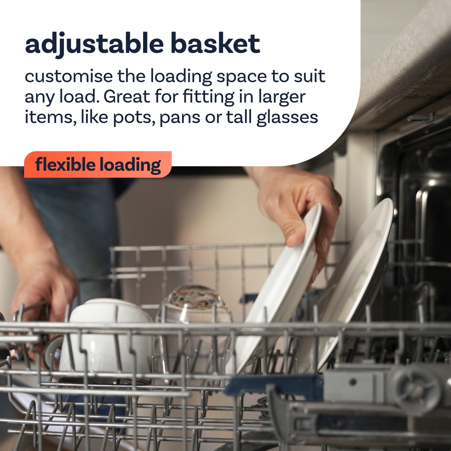 Hotpoint H3BL626BUK Semi Integrated Full Size Dishwasher 14 Place Settings Black