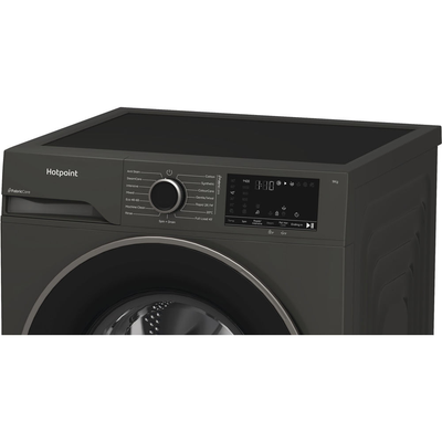 Hotpoint HB 93G CARE UK Freestanding 9kg 1400rpm Washing Machine with PetHairCare Grey HB93GCAREUK
