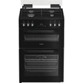 Hotpoint HDD6GDC2B1 60cm Dual Fuel Double Cooker with Glass Lid Black