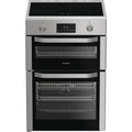 Hotpoint HDE6IDC2X 60cm Electric Double Cooker with Induction Hob Stainless Steel