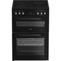 Hotpoint HDE6VDCASB1 60cm Electric Double Cooker With Induction Hob and Air Fry Black