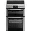 Hotpoint HDE6VDCAX 60cm Electric Double Cooker with Air Fry Stainless Steel