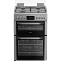 Hotpoint HDG6GDCX Freestanding Gas Cooker With Double Oven Stainless Steel