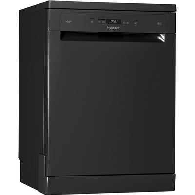 Hotpoint HFC3C26WCBUK Full Size Freestanding Dishwasher 14 Place Setting Black