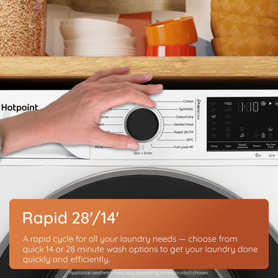Hotpoint HP 105GA CARE UK Freestanding 10kg 1400rpm Washing Machine With AutoDose Graphite HP105GACARE