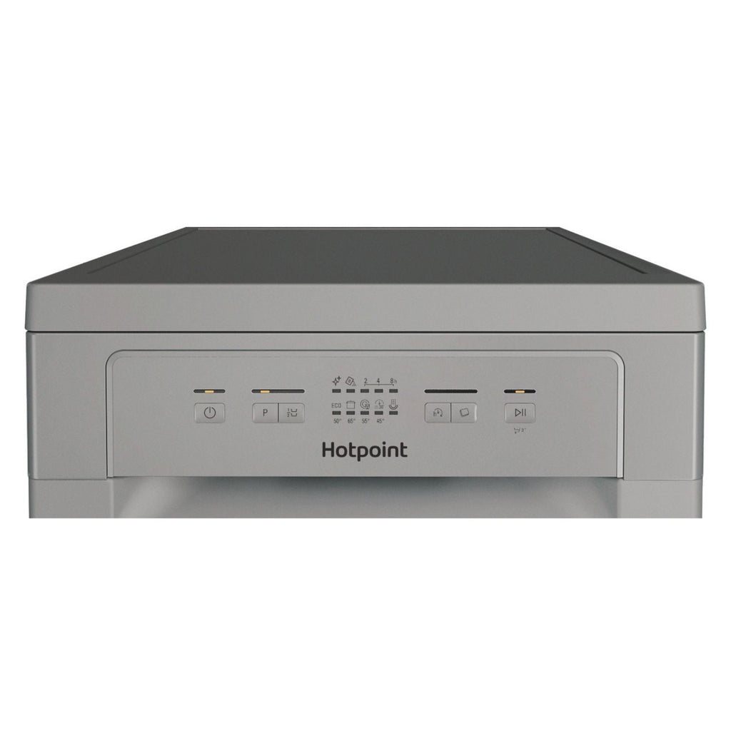 Hotpoint HP2FE10CS90SUK Freestanding Slimline Dishwasher 10 Place Setting Silver