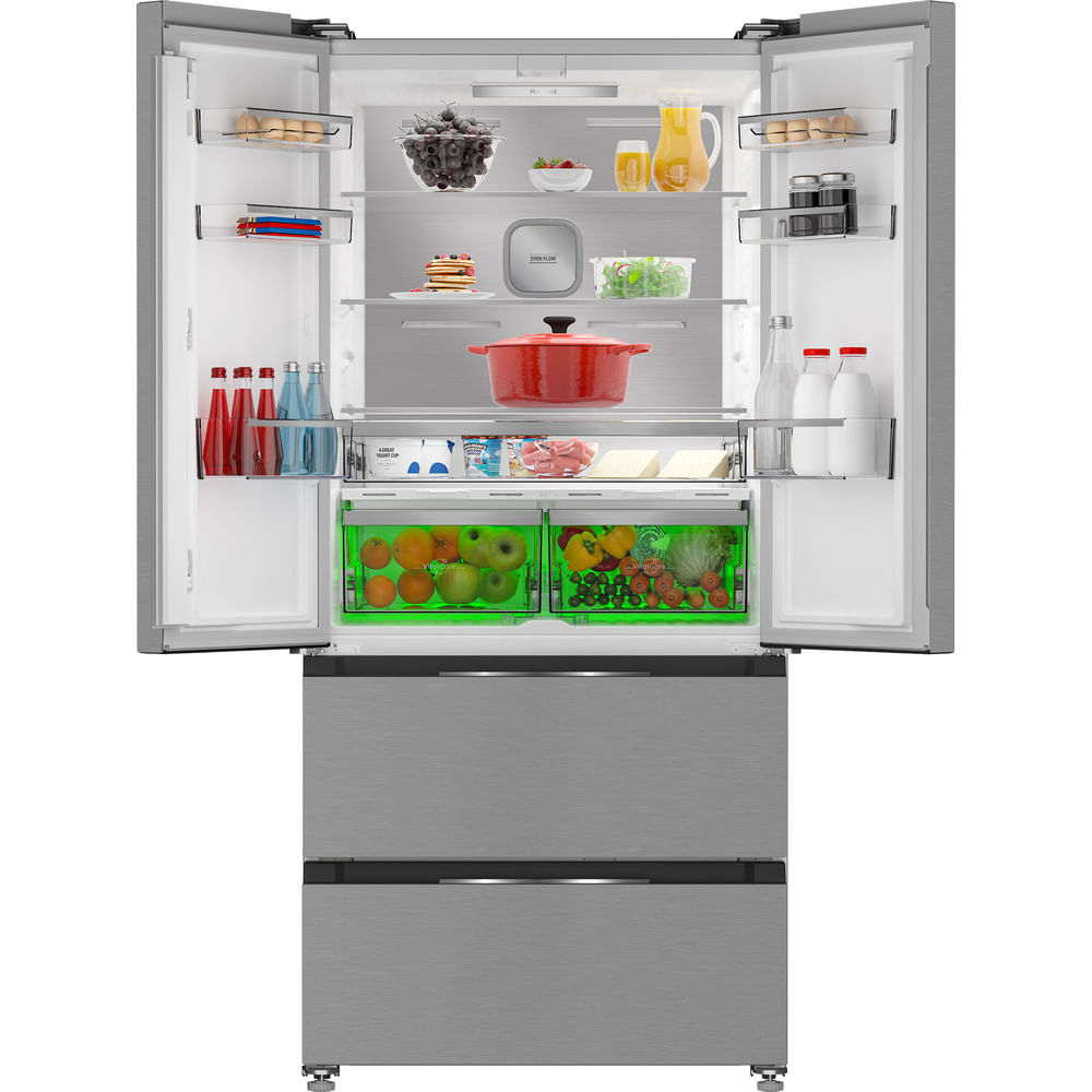 Hotpoint HPG2 6513 XBR4UK Dual No Frost American Fridge Freezer with VitalCare Dark Inox HPG26513XBR4UK