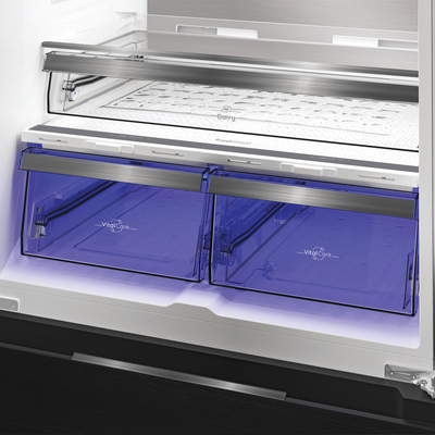 Hotpoint HPG2 6513 XK5E Dual No Frost 510L American Fridge Freezer with VitalCare Inox HPG26513XK5E