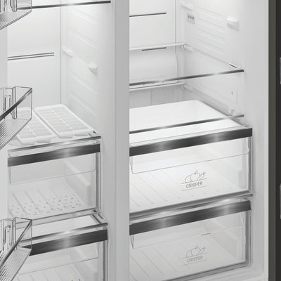 Hotpoint HPG26592XP4UK Side By Side Dual No Frost American Fridge Freezer Silver