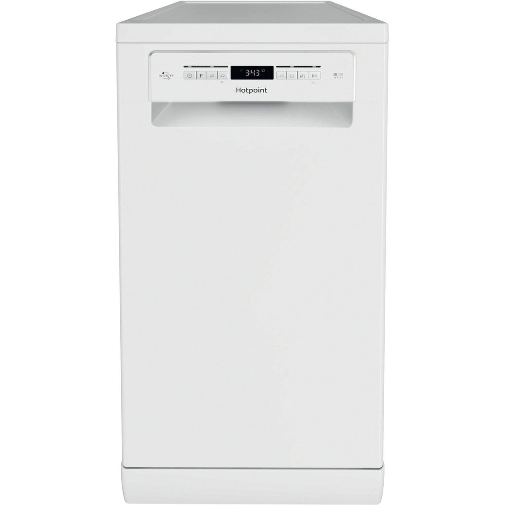 Hotpoint HSFO3T223WUKN Freestanding Slimline Dishwasher 10 Place Setting White
