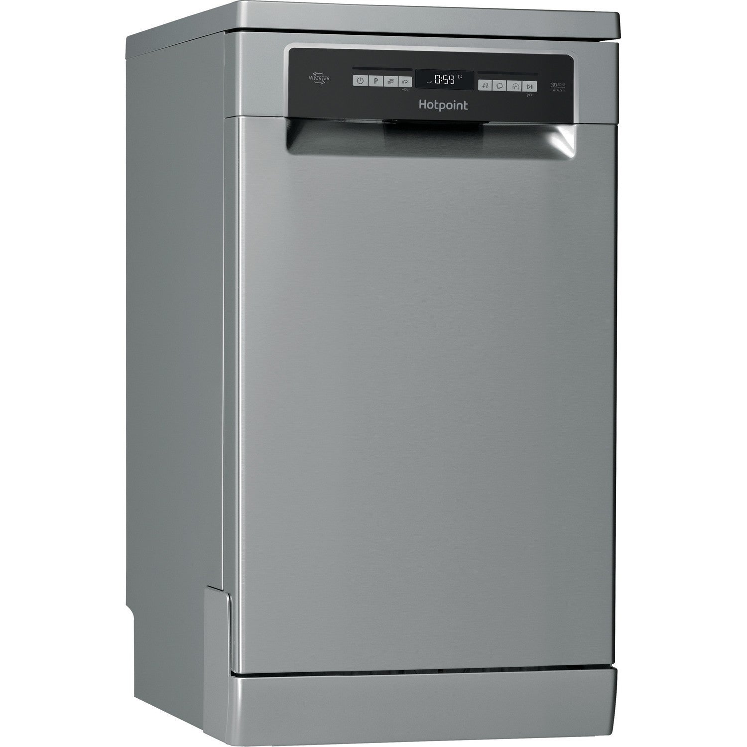 Hotpoint HSFO3T223WXUKN Freestanding Slimline Dishwasher 10 Place Setting Stainless Steel