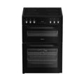 Hotpoint HTE6VDCB1 60cm Electric Twin Cooker with Multiflow Black