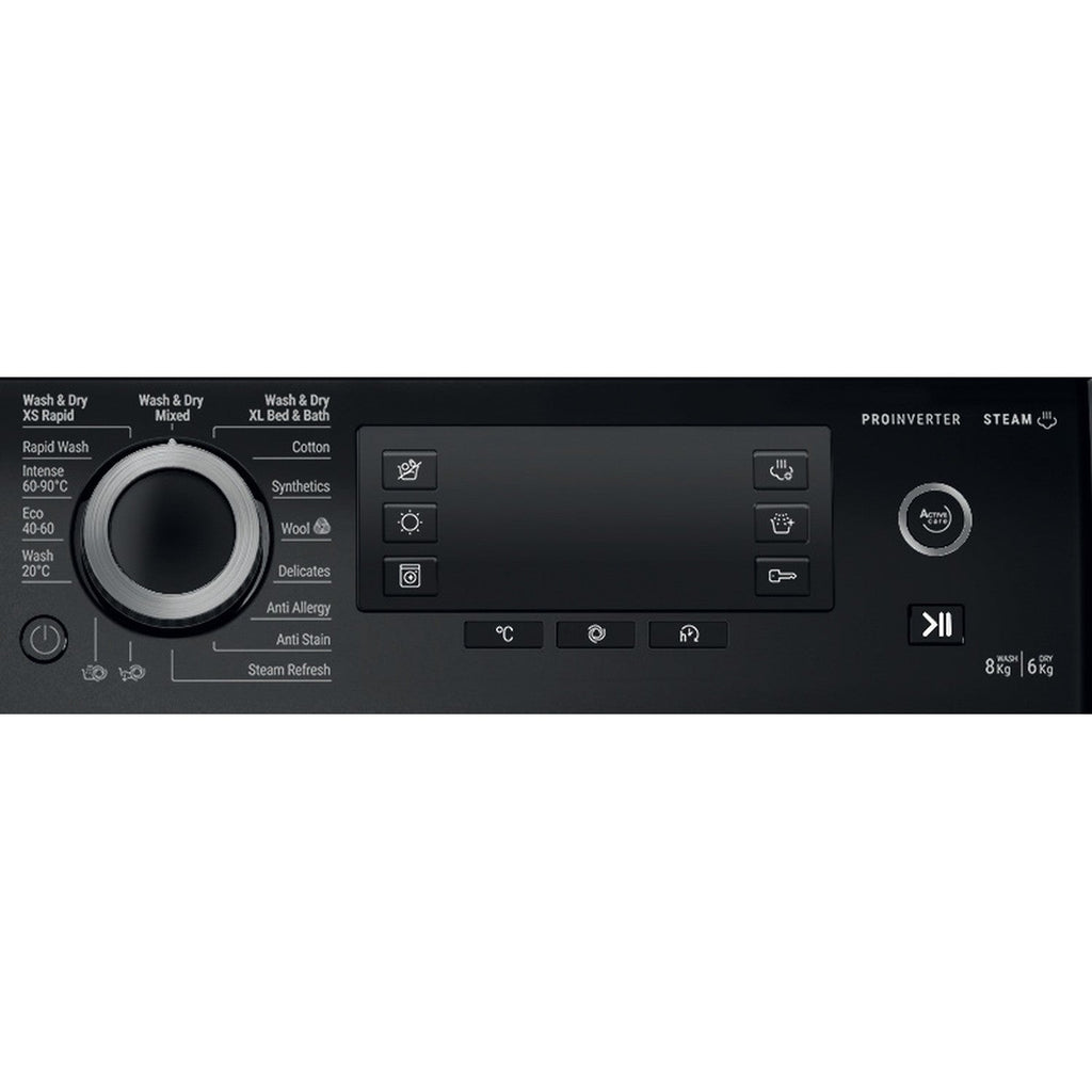 Hotpoint NDD86448BDAUK 8+6kg ActiveCare 1400 Spin Washer Dryer Black