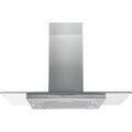 Hotpoint UIF93FLBX 90cm Wide Chimney Island Cooker Hood Stainless Steel