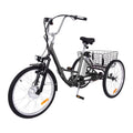 Garvee 26 Inch Adult Electric Tricycle Folding 7-Speed Electric Tricycle with Basket, 36V Detachable Battery, 250W Brushless Motor Suitable for Men and Women, Gary