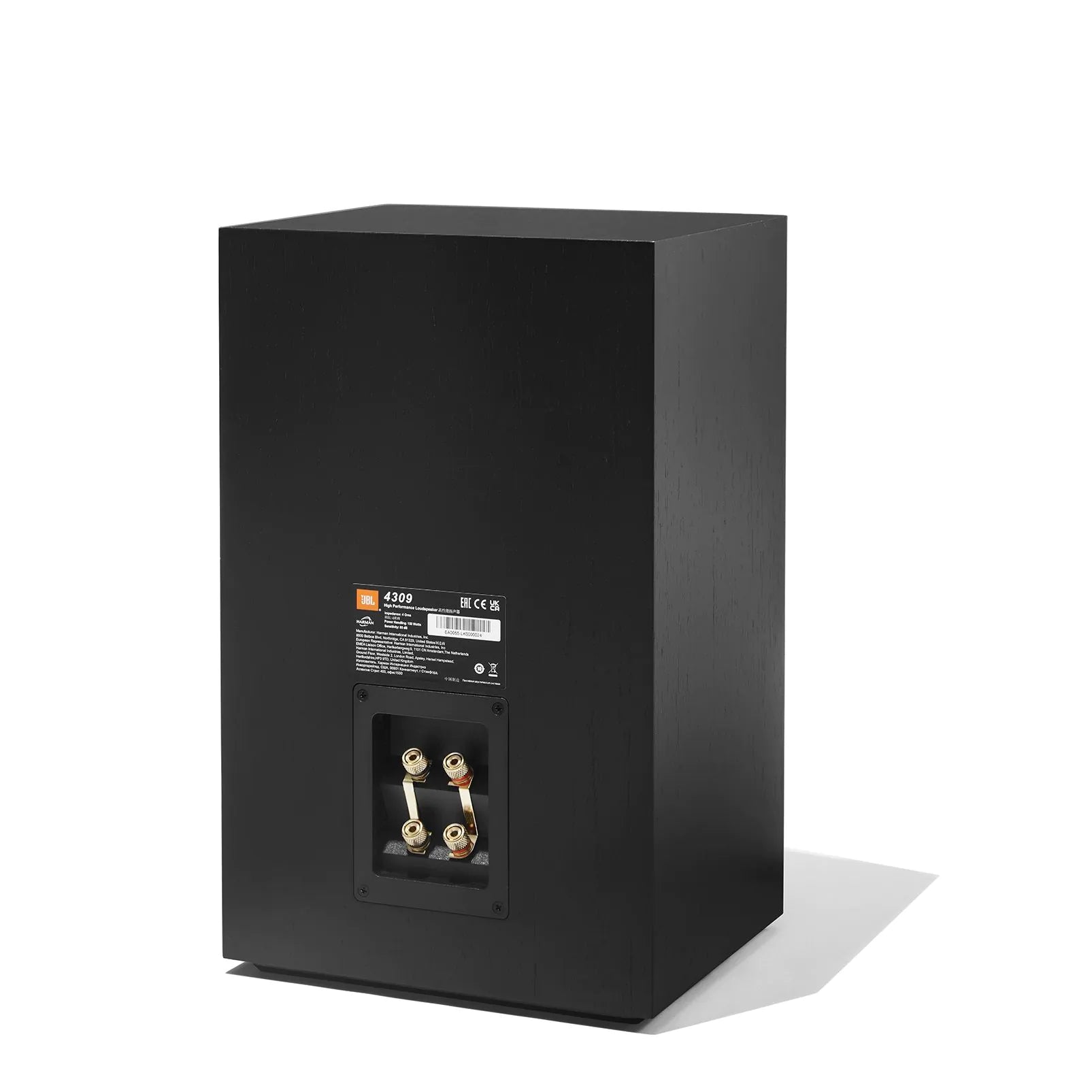 JBL 4309 High Performance Studio Monitor Bookshelf Speakers with JS-65 Stands Pair - Black