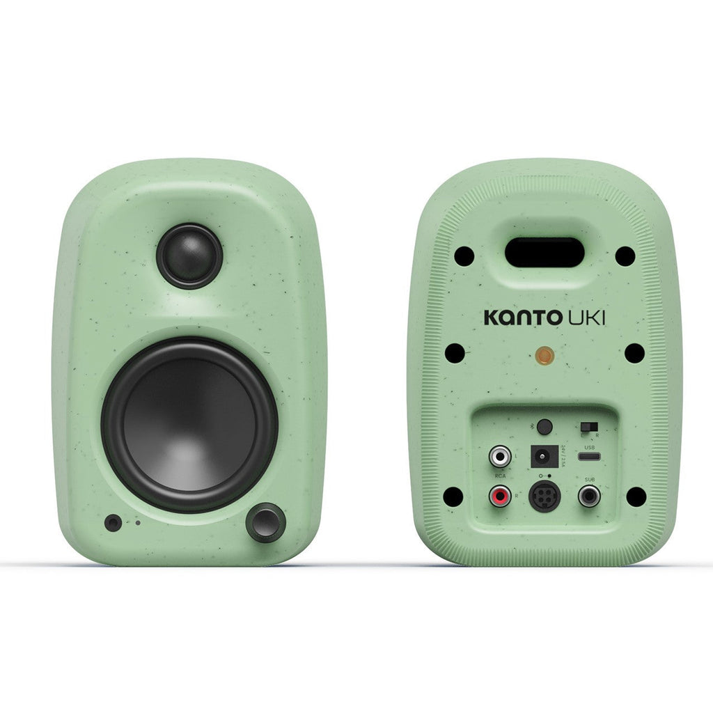 Kanto UKI 100W Bluetooth Desktop Speakers Pair Sage Green