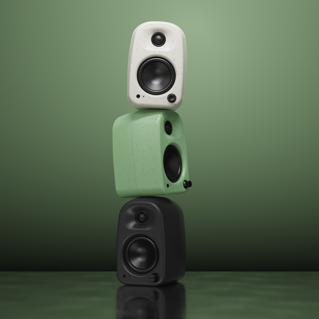 Kanto UKI 100W Bluetooth Desktop Speakers Pair White Chalk